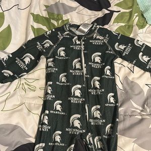 Michigan State Footie pajamas